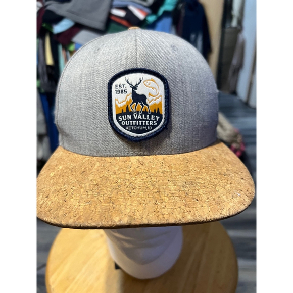 Unisex Sun Valley Outfitters Hat Adjustable Gray Brown - Picture 1 of 6